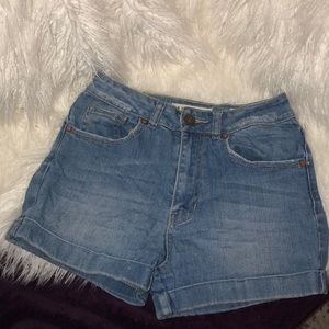 Denim shorts